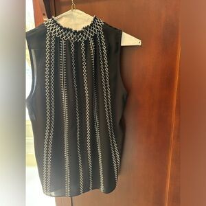 Mock Neck Sleeveless Top